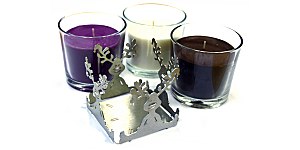 Tealight holder reindeer with scented candle from feuerundstahl