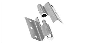 gerolltes Scharnier, Normenscharnier, rechts gewinkelt